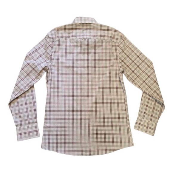 Nordstrom Tech-Smart Trim Fit Button Down Plaid Shirt Size L - Picture 2 of 4